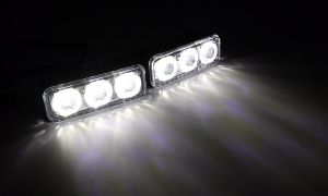 2 x 3 LED  Tagfahrleuchte PKW Nebel DRL Laufen Fahren Weiß  12V