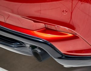 Auspuffblende Endrohr Carbon Schwarz 160mm 