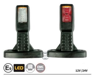 2 x 12V 24V Markeringslys til Lastebil LED E9 ADR