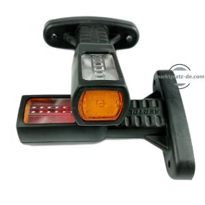 2 x 12V 24V Side Marker Stalk Light for Truck Lorry LED E9 ADR