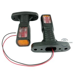 2 x 12V 24V Side Marker Stalk Light for Truck Lorry LED E9 ADR