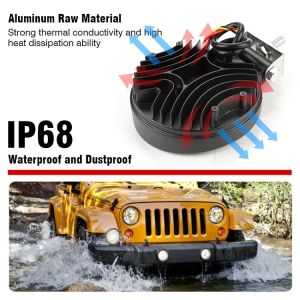 LED Runden Arbeitsscheinwerfer 72W Für PKW LKW Traktor Lamp 