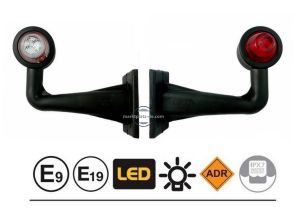 2 x Remorque Feu Gabarit LED E9 12v 24v