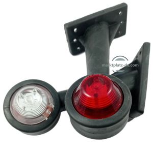 2 x LED Remolques Luz Lateral Posicion E9 E19 12v 24v