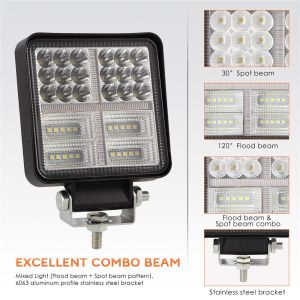 LED Arbeitsscheinwerfer 12V 24V 114W 7200lm Combo Spot Flood Licht