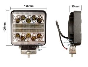 LED Ekstralys 12V 24V 102W 5800lm til SUV 4x4 Bil Traktor Combo Lys