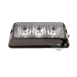 3 LED 12v 24v Warnleuchte Notfall Frontblitzer Blitzlicht Strobe Licht Amber Lkw Auto