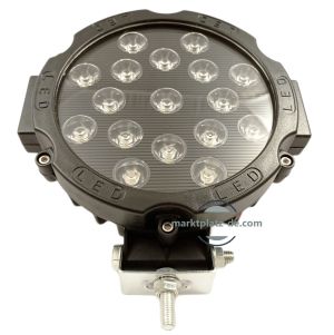 LED Round Work Light 51W Lamp Fog Offroad Driving Light Black