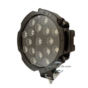 LED Round Work Light 51W Lamp Fog Offroad Driving Light Black