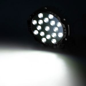 LED Round Work Light 51W Lamp Fog Offroad Driving Light Black