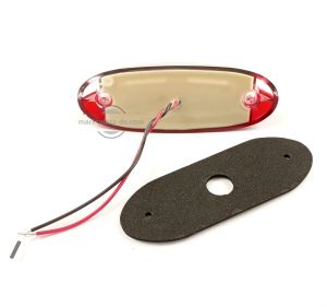 2 x 18 LED Umrissleuchte Begrenzungsleuchten Anhänger Rot/Weiss 12/24V LKW Wohnwagen