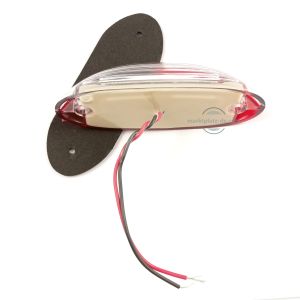 2 x 18 LED Umrissleuchte Begrenzungsleuchten Anhänger Rot/Weiss 12/24V LKW Wohnwagen