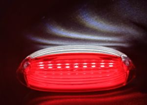 2 x 18 LED Umrissleuchte Begrenzungsleuchten Anhänger Rot/Weiss 12/24V LKW Wohnwagen