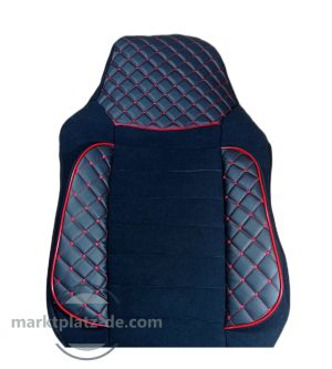 Cubre Asientos para MAN TGX Camiones Negro Rojo Cueros-Textil