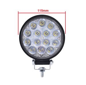 LED Runden Arbeitsscheinwerfer 42W  Leuchten Für PKW LKW Traktor Auto Schwarz