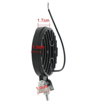 LED Runden Arbeitsscheinwerfer 42W  Leuchten Für PKW LKW Traktor Auto Schwarz