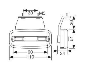 LED Anhänger LKW Wohnmobil Umrissleuchte Gelb ISO9001 E9 ADR 12V 24V