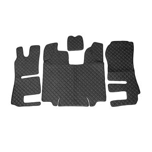 SCANIA R Automat 2013 Schwarz Leder Matten Fußmatten Autoteppiche LKW