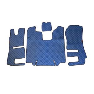 SCANIA R Automat 2013 Blau Leder Matten Fußmatten Autoteppiche LKW