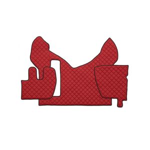 RENAULT PREMIUM Fußmatten Automat 2005 Rot Leder Matten Autoteppiche LKW