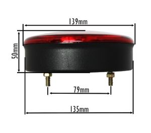 2 x Led Hamburger Rear Tail Light for Truck Trailer Lorry 24v