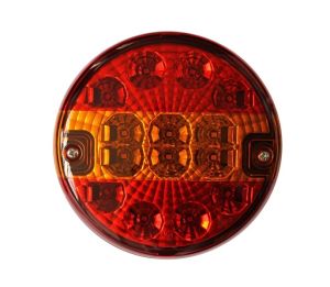 2 x Led Hamburger Rear Tail Light for Truck Trailer Caravan 24v