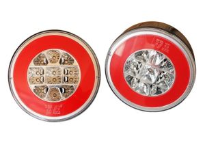 2 x Led Hamburger Rückleuchten Neon für Anhänger Wohnwagen 12V 24V