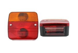 2 x Tail Rear Lights for Trailers Caravane Tractors 12v
