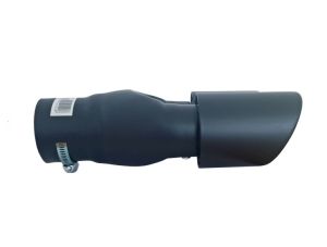 Schwarz Matt Auspuffblende Endrohr Doppelt 265mm 