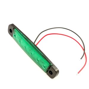 LED Sidemarkeringslys Lastebil Tilhenger Grønn 24V