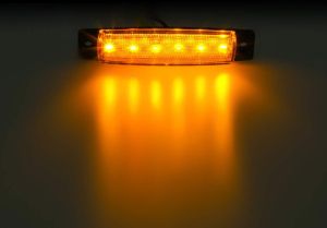 6 LED Luz Marcador Camiones Remarque 12V Naranja   