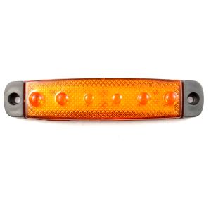  6 LED Leuchte Lampe Begrenzungsleuchte Umrißleuchte 24V Orange LKW