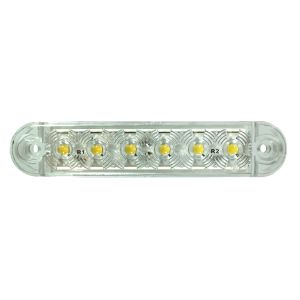 6 LED Umrissleuchte Begrenzungsleuchten Anhänger Weiss Actros Renault Volvo 12/24V LKW