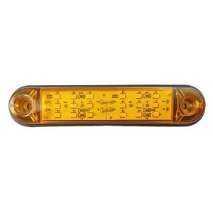 18 LED Seitenmarkierungsleuchten Anhänger Blinker Bernstein 12v 24v LKW