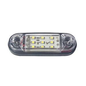 Sidomarkeringsljus  9 LED 24v Vit