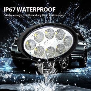 Led Lamp Work Light Harvester Offroad Oval 24w 12v 24V