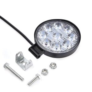 LED Runda Arbetsbelysning 27W 12V 24V 