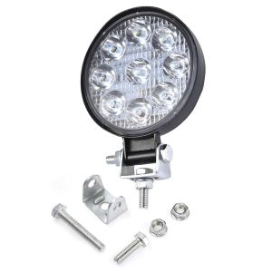 LED Runda Arbetsbelysning 27W 12V 24V 