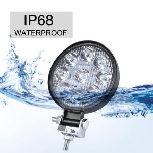 LED Runda Arbetsbelysning 27W 12V 24V 