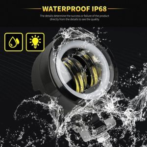 LED Runden Arbeitsscheinwerfer 7D 12V 24V 20W PKW LKW AUTO