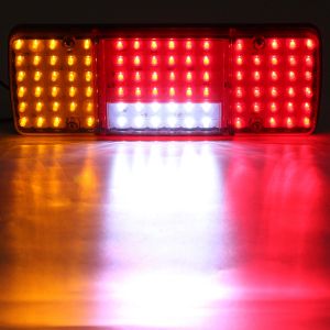 2 x Anhänger Wohnwagen Lkw Rücklicht Leuchten 92 Led Van 24 V