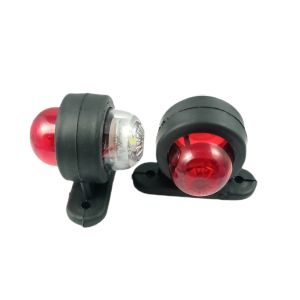 2 x LED 12 / 24v Side Truck Marker Lights Trailer Position Indicator Red / White