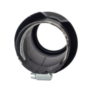 Auspuffblende Endrohr Silber Runden Tuning 145mm 