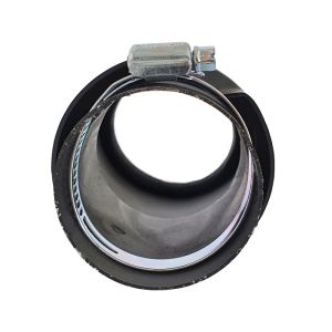 Auspuffblende Endrohr Silber Abgeschrägt Tuning 145mm 