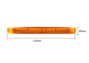 12 Led Lumini de marcaj Orange 12V 24V Camion Remorcă E9