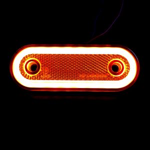 LED Seitenmarkierungsleuchten Orange Neon E9 12V 24V