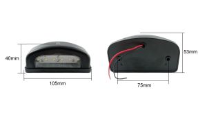 2 x 6 LED Lumini cu număr de înmatriculare pentru Camioane Remorca 12v 24v