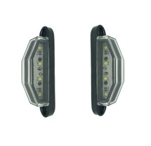 2 x 4 LED Kennzeichenleuchte Nummernschild Kennzeichenbeleuchtung Anhänger LKW 12v 24v