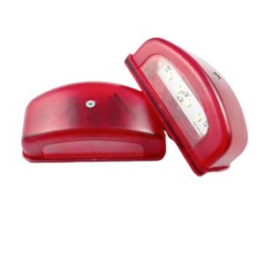 2 x 6 LED Lumini cu număr de înmatriculare pentru Camioane Remorca Rosu 12v 24v