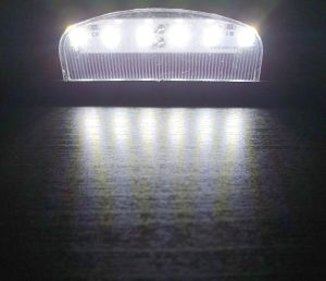 2 x 6 LED Lumini cu număr de înmatriculare pentru Camioane Remorca 12v 24v